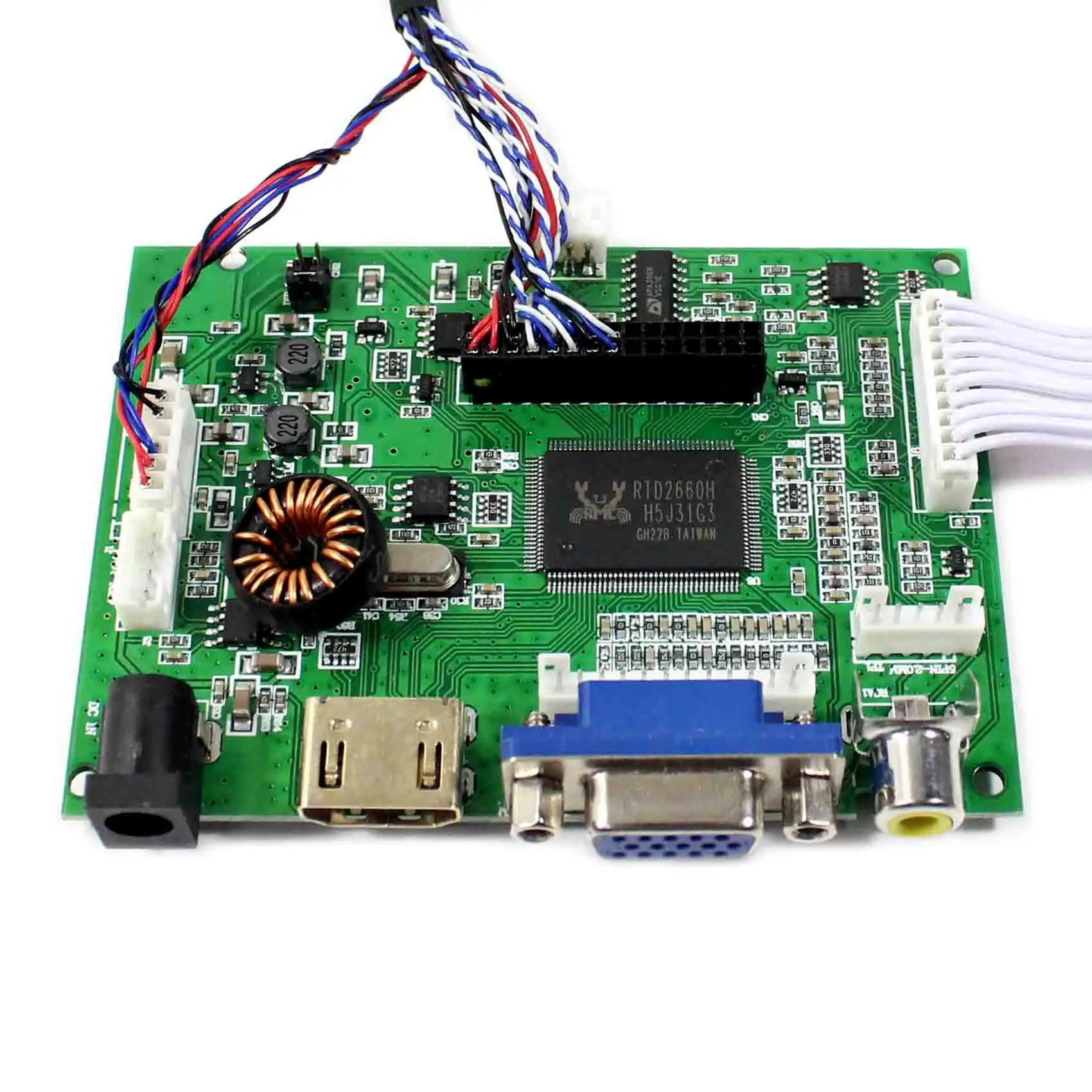 HD MI VGA 2AV аудио ЖК-дисплей плата контроллера VS-TY2662-V196 работу для 40pin 1366x768 LVDS LP125WH2 SLB1