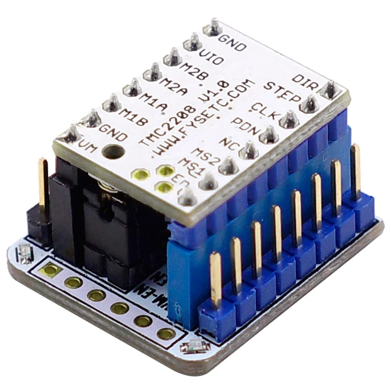 Модный Супер Бесшумный модуль шагового двигателя Tmc2208 V1.2 Stepstick + радиатор для 3d