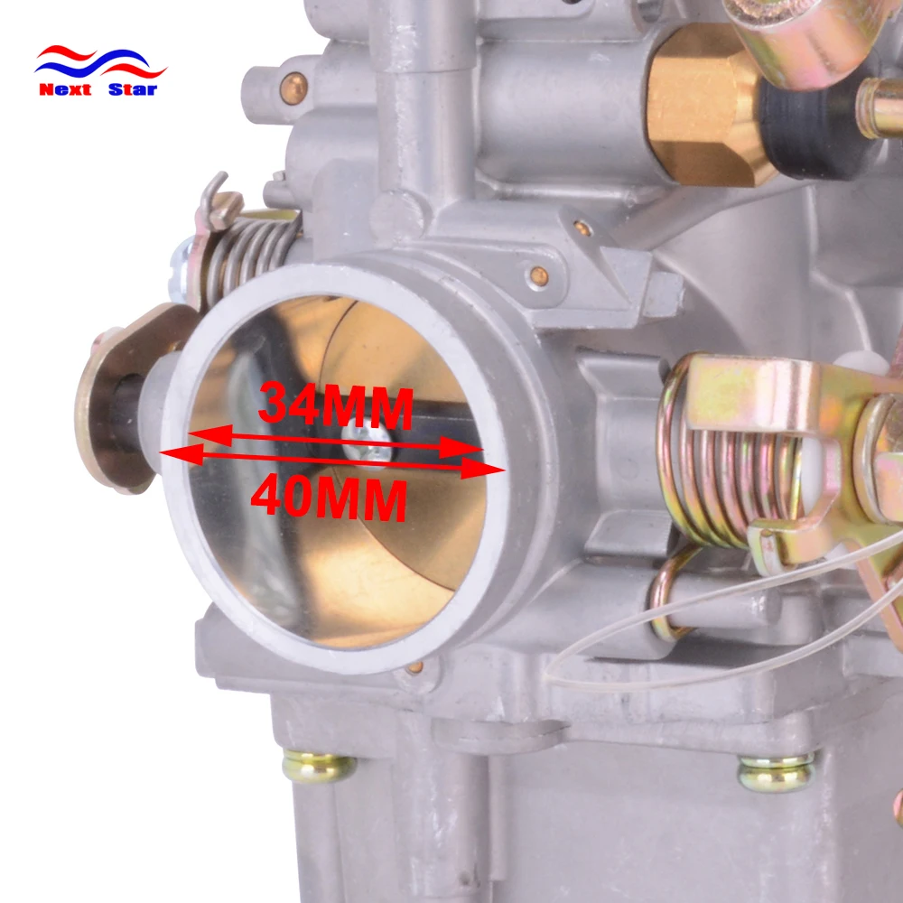 Карбюратор для мотоцикла алюминиевый карбюратор 34 мм 40 Roketa Hensim 300CC ~ 400CC GN250 GN300
