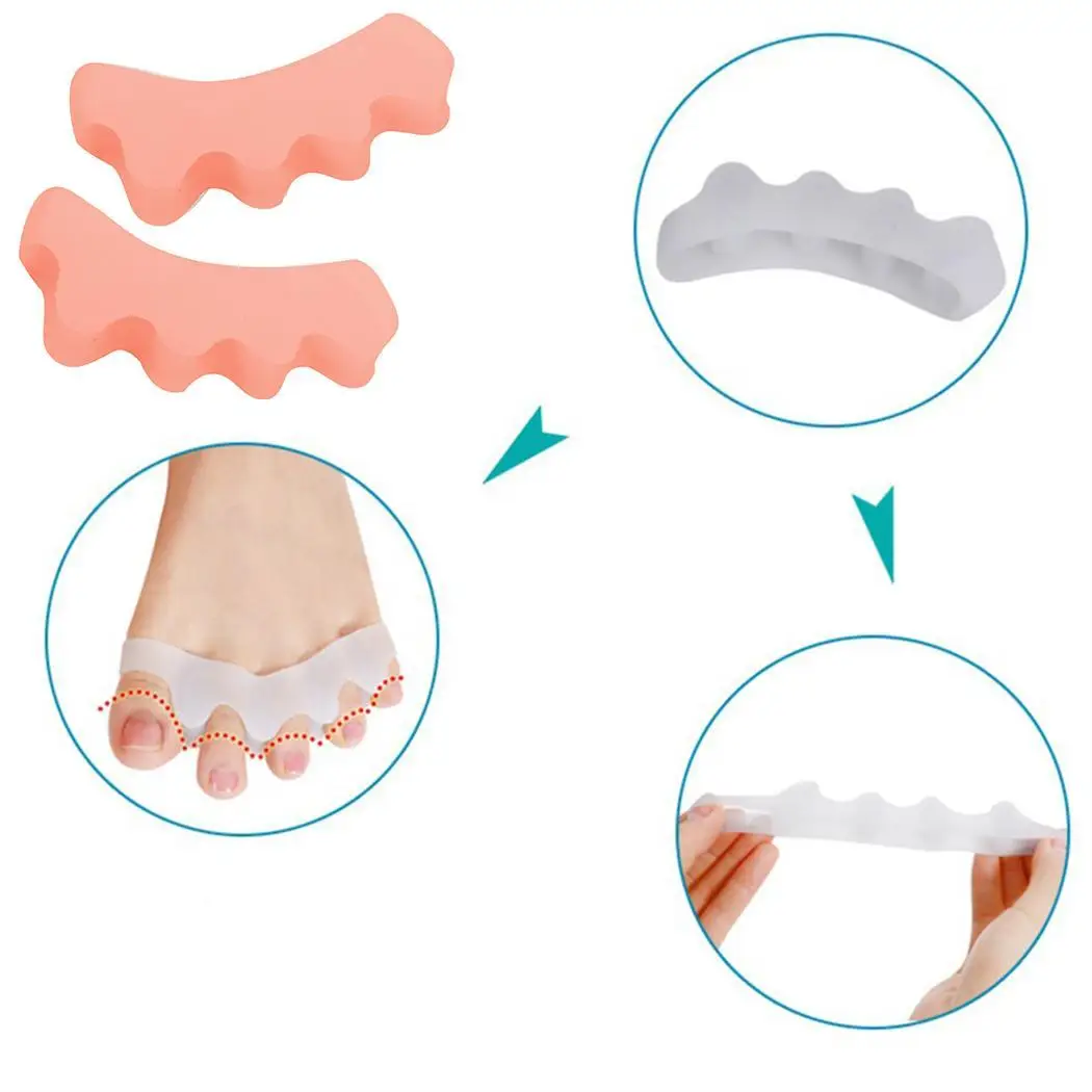Foot Thumb Hallux Valgus Protector Silicone Finger Toe Made by ultra soft silicone comfortable wear. Corrector | Красота и здоровье