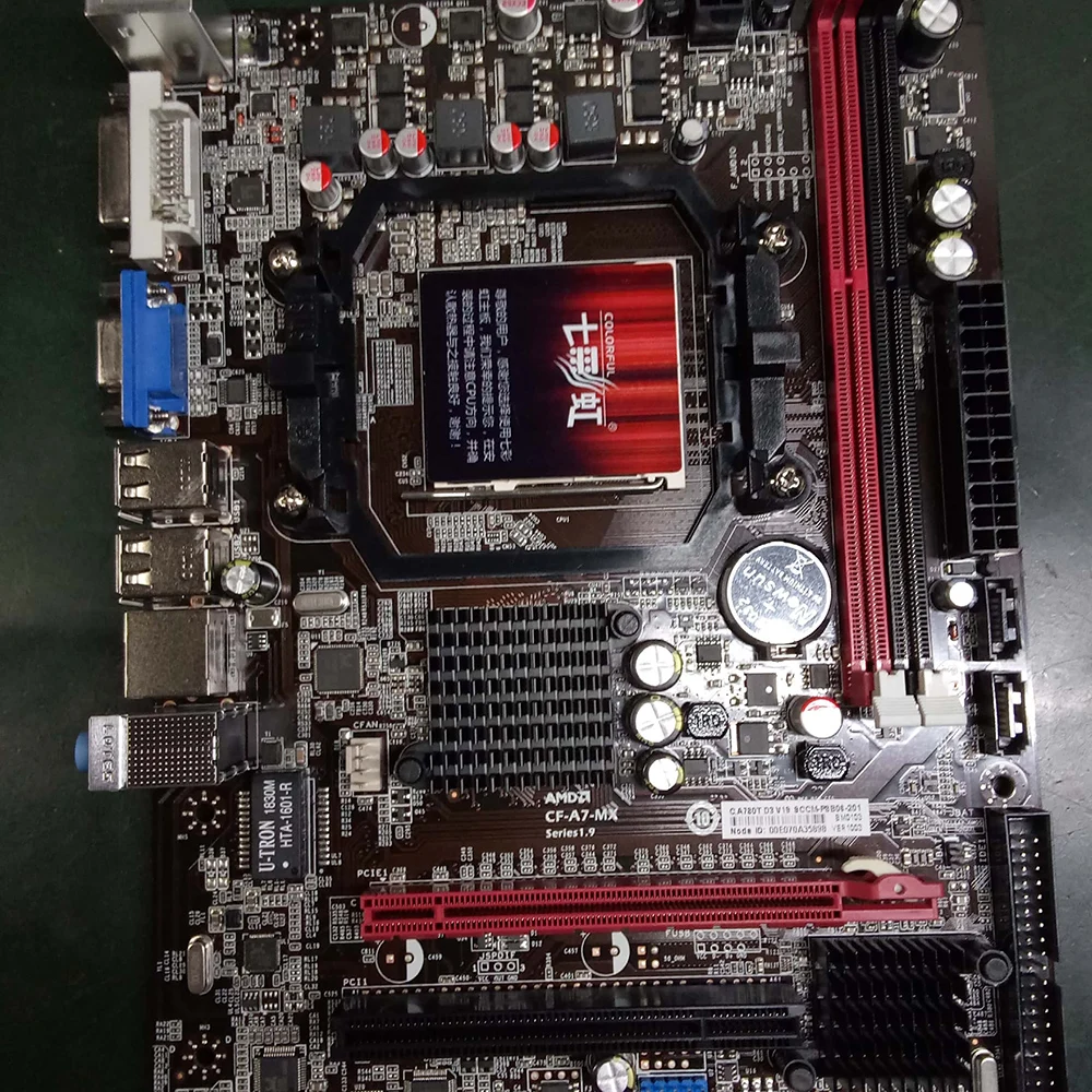 Красочные C A780T D3 V19 AMD Материнская плата mATX двухканальный DDR3 VGA DVI USB2.0 SATA2.0 C.