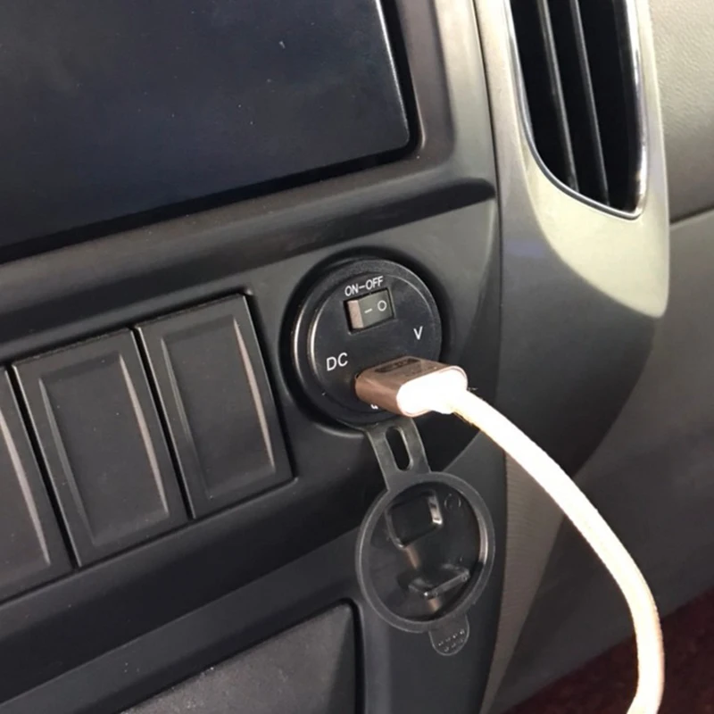 Зарядное устройство с двумя USB портами светодиодный дисплей водонепроницаемый