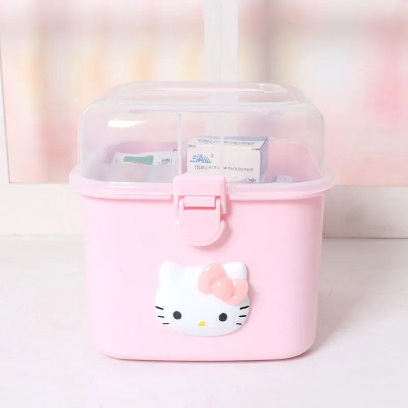 Hello Kitty Пластиковый Контейнер Для Хранения Подарочная игрушка коробка для
