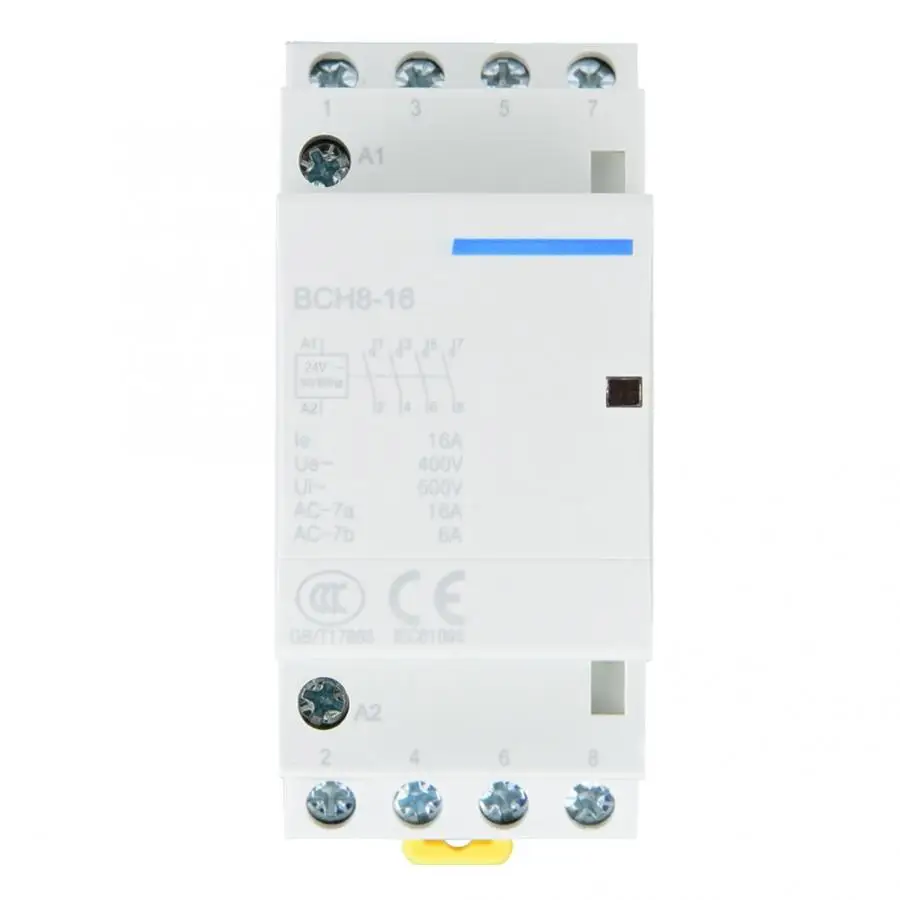 Контактор В соответствии с стандартом 4P 16A 24V 220V/230V 50/60Hz AC контактор для дома на din