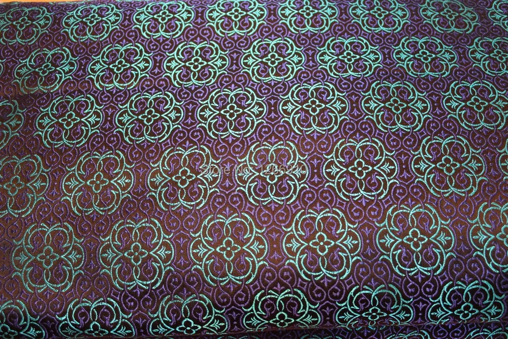Китайская шелковая парча тканая Дамасская ткань cheongsam подушка черный синий и