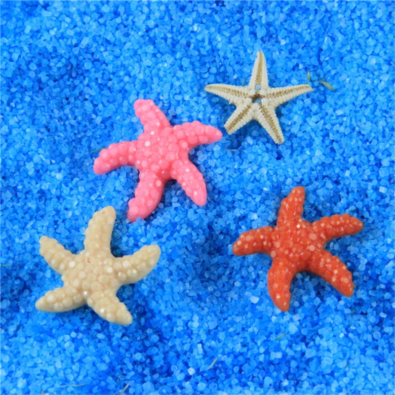 10pcs Mini Little Starfish Model Multicolors Decorations DIY Crafts Embellishment Home Drop Shipping | Дом и сад