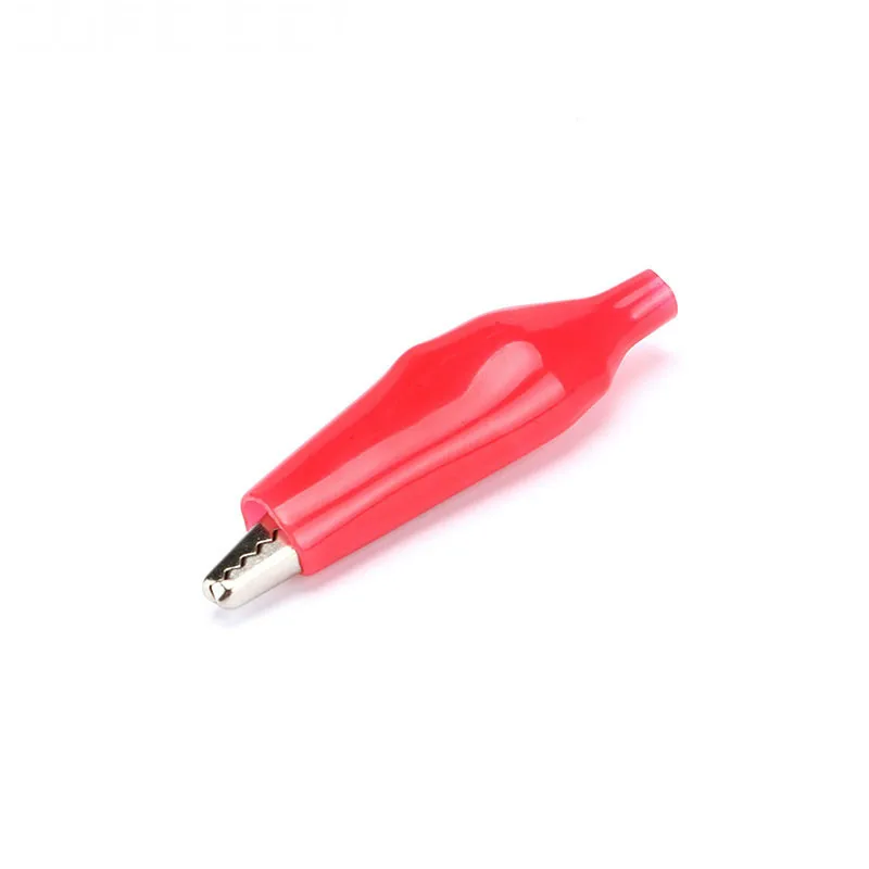 20pcs 28MM 35MM 45MM Metal Alligator Clip G98 Crocodile Electrical Clamp for Testing Probe Meter Black and Red with Plastic Boot |