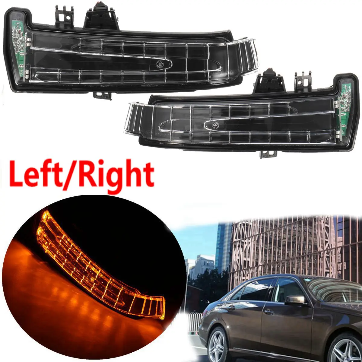 Зеркало заднего вида указатель поворота светильник объектив для Mercedes W204 W212 W221 2010
