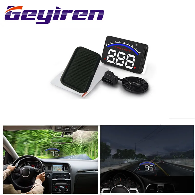 

Дисплей на лобовом стекле с диагональю 3,5 дюйма, OBD II, M6, Автомобильный дисплей, температура воды, автоматическая электронная сигнализация на...