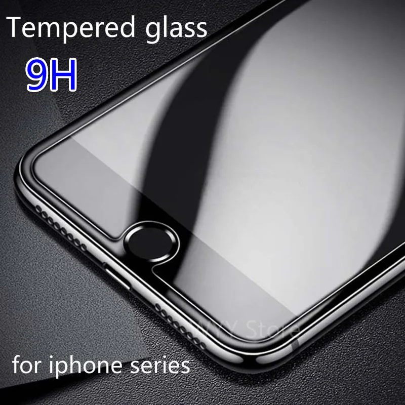 Защитное стекло для iphone 6 7 закаленное 5s se 4s 6s 8 plua X 9h | Мобильные телефоны и