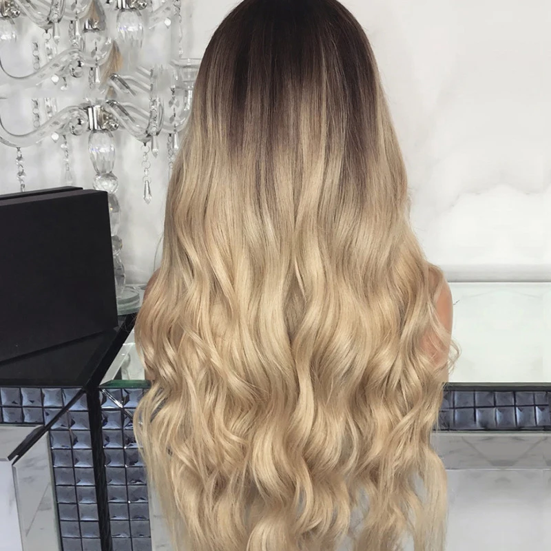 Парики из искусственных волос без шапочки основы короткий волнистые черный