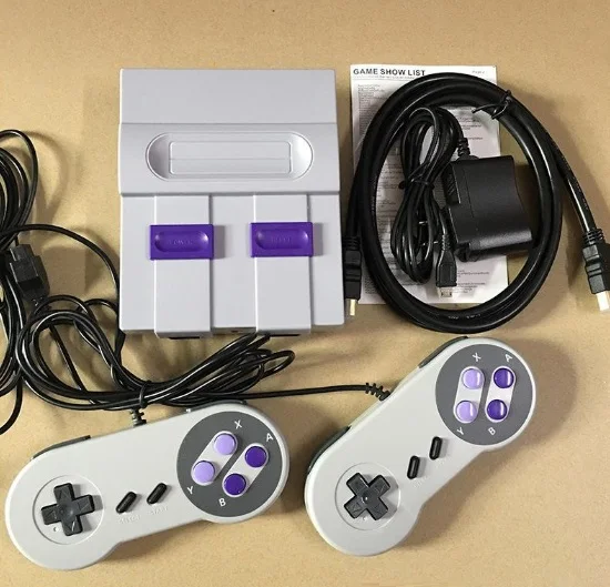 HDMI выход ТВ игровая консоль может хранить 821 игр видео портативный для SNES игровые