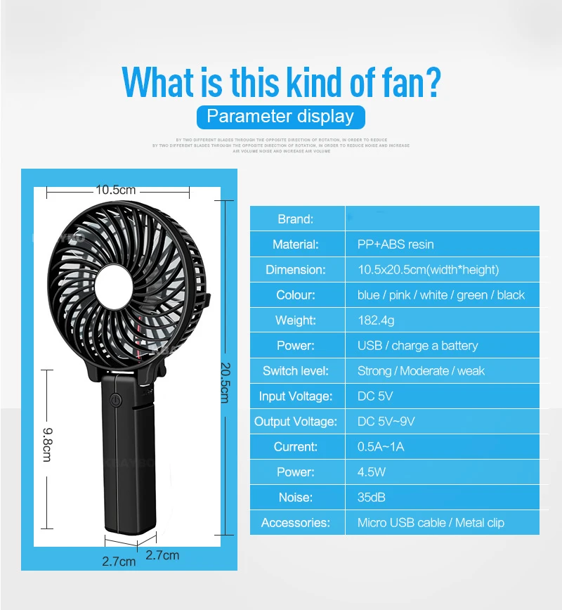 Hand Fans Electric Personal Foldable Battery Operated Rechargeable Handheld Bar Desktop | Бытовая техника
