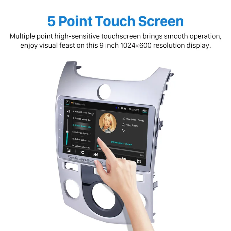 Seicane Android 8 1 9 &quot2 Din Стерео GPS навигация Quad 4 ядра Wifi автомобильное радио для 2008 2009 2010