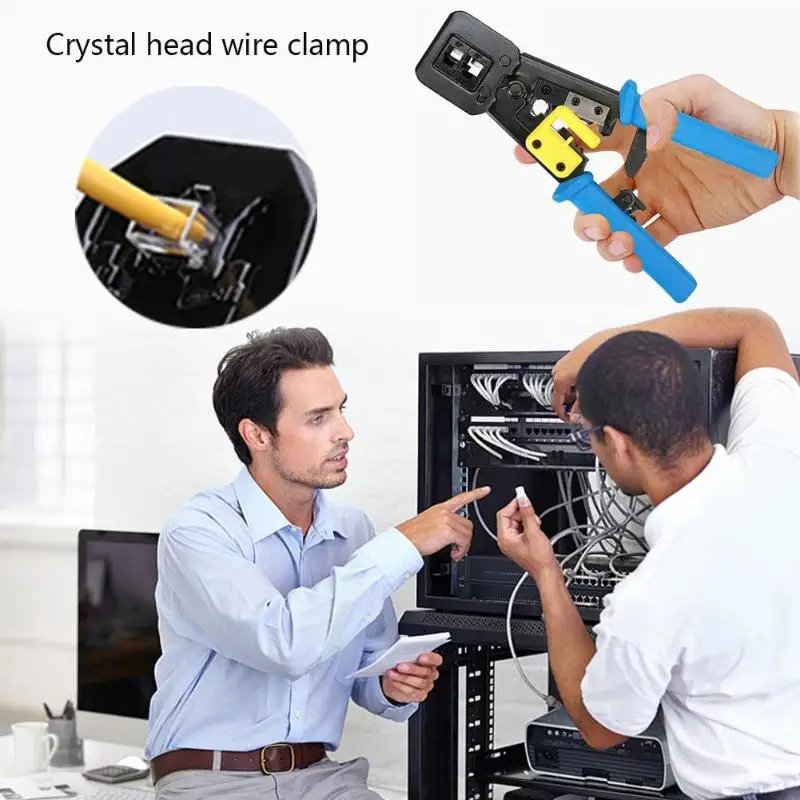 Alloet 18 шт./компл. RJ11 RJ45 портативный набор инструментов для ремонта сети кабель Ethernet