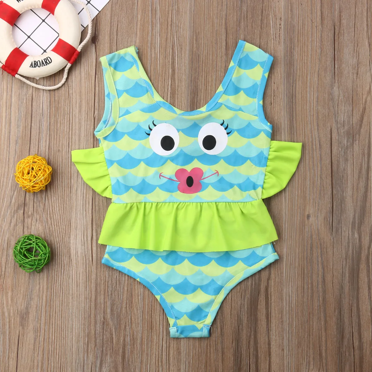 2019 Лидер продаж милый купальник для маленьких девочек цельный купальный костюм с