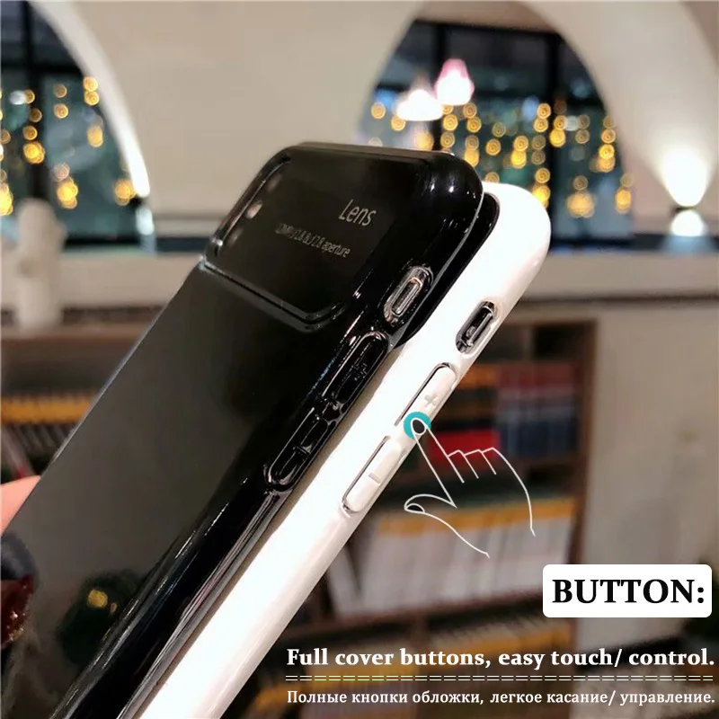 Роскошный зеркальный Тонкий чехол для телефона iPhone 7 8 жесткий акриловый из