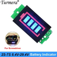 battery indicator 2s 8 4v 3s 12 6v 4s 16 8v 5s 21v 6s 25 2v 2 to 7 series lithium battery capacity module for shura screwdriver