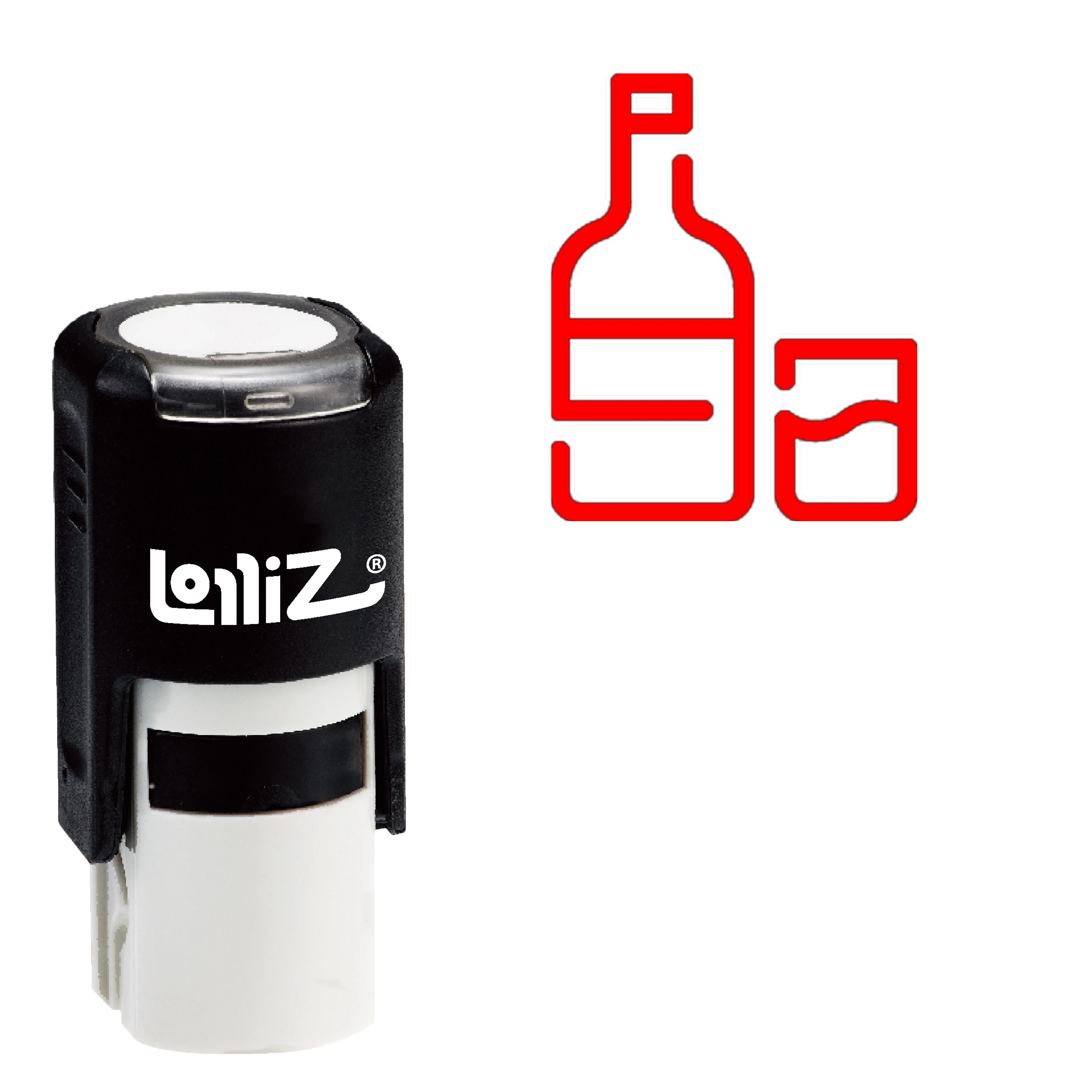 

LolliZ Alcohol Self-Inking Rubber Stamp - Modern Symbol Series