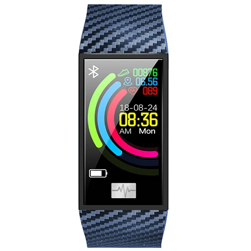 DT58 Водонепроницаемый Смарт Браслет IP68 ЭКГ Heart Rate крови Давление монитор IPS