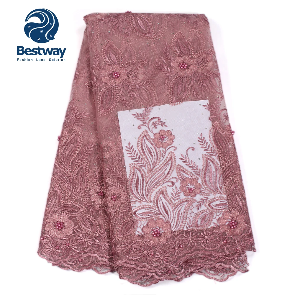 Bestway нигерийская новейшая сетчатая кружевная ткань кружевные искусственные