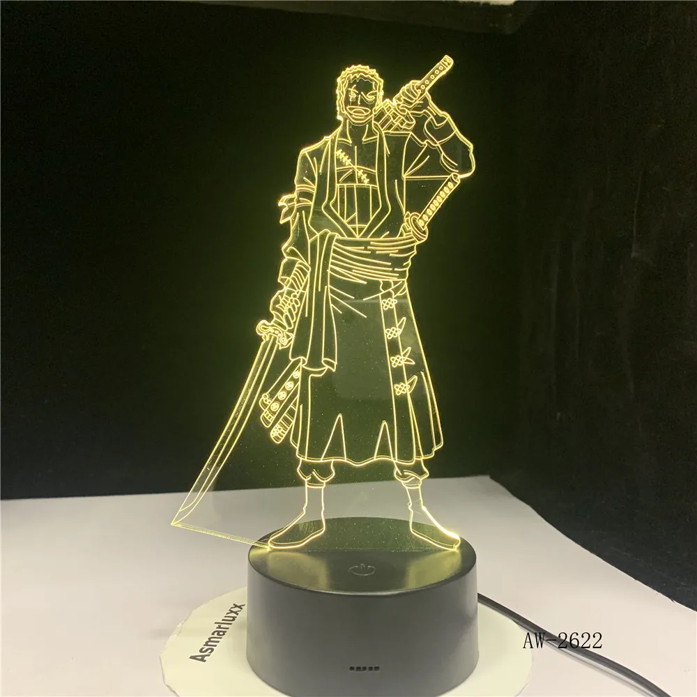 3D светодиодный креативный USB декоративный светильник аниме цельная форма