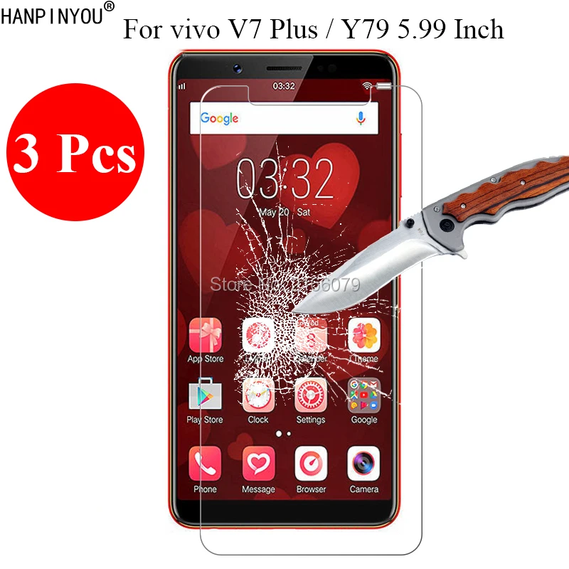 3 шт./лот новинка 9 H 2.5D закаленное стекло защитная пленка для телефона vivo V7 Plus/V7 +/Y79