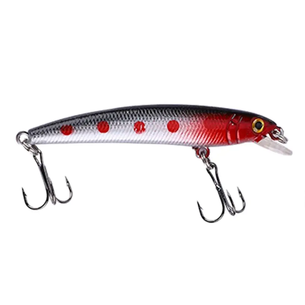 HURRISE 6 шт. Рыболовная Приманка Minnow жесткая искусственная приманка с джиг тройной
