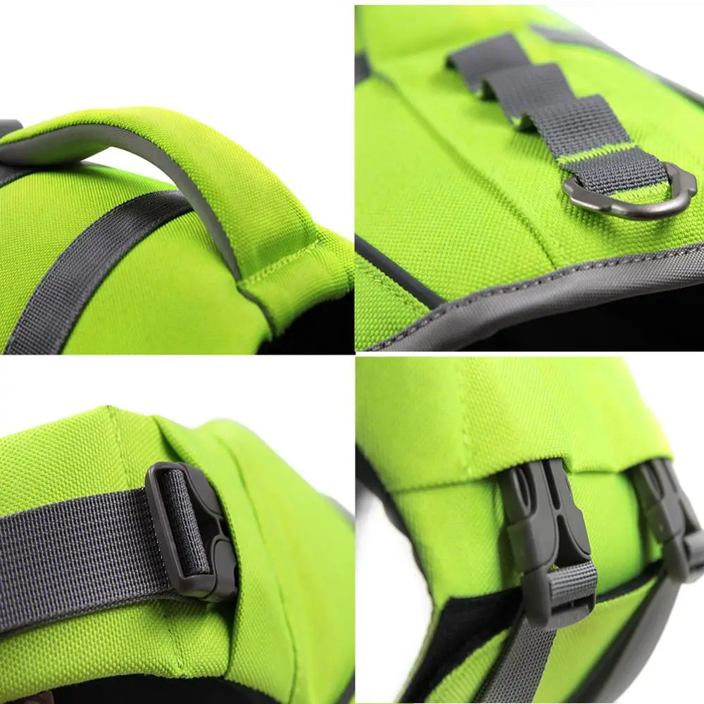 Petacc Reflective Adjustable Dog Harness Swim Swimming Vest Swimsuit Life Summer Clothes for Dogs | Дом и сад