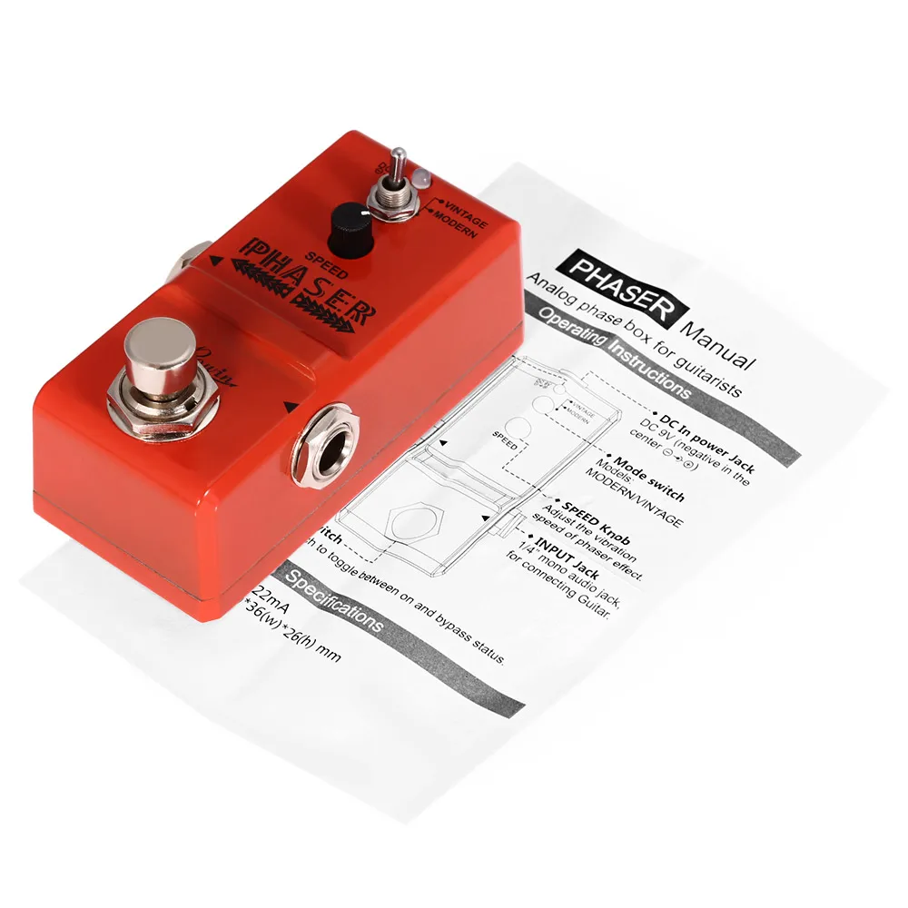 ROWIN LN 313 аналоговый Phaser гитарный эффект педали истинного обхода для музыкальный