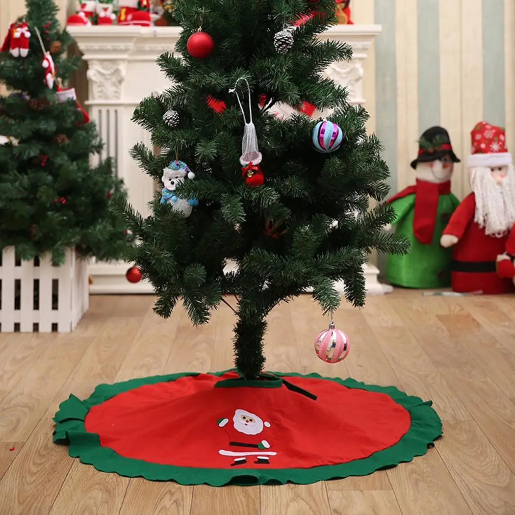 Kerst 3 типа 1 шт. Рождественская елка юбка ковер украшения для вечеринки