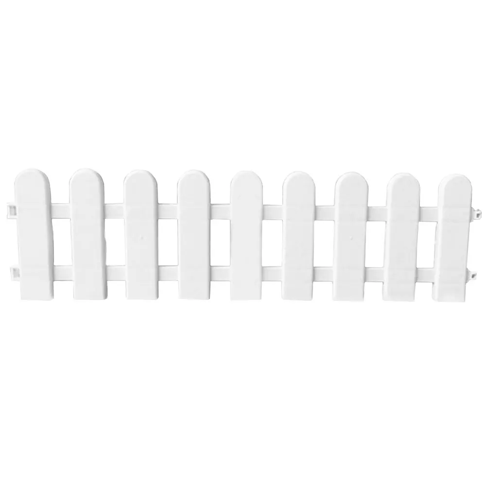 Promotion! 1Pc 50x13cm White Plastic Tree Fence Courtyard Indoor Garden Kindergarten Flower Vegetable Decor | Дом и сад