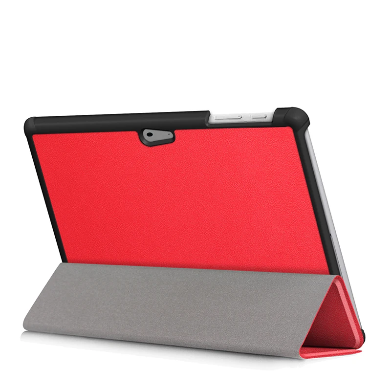 Чехол для Microsoft Surface Go 10 дюймов защитный кожаный чехол + трехскладной смарт-чехол с