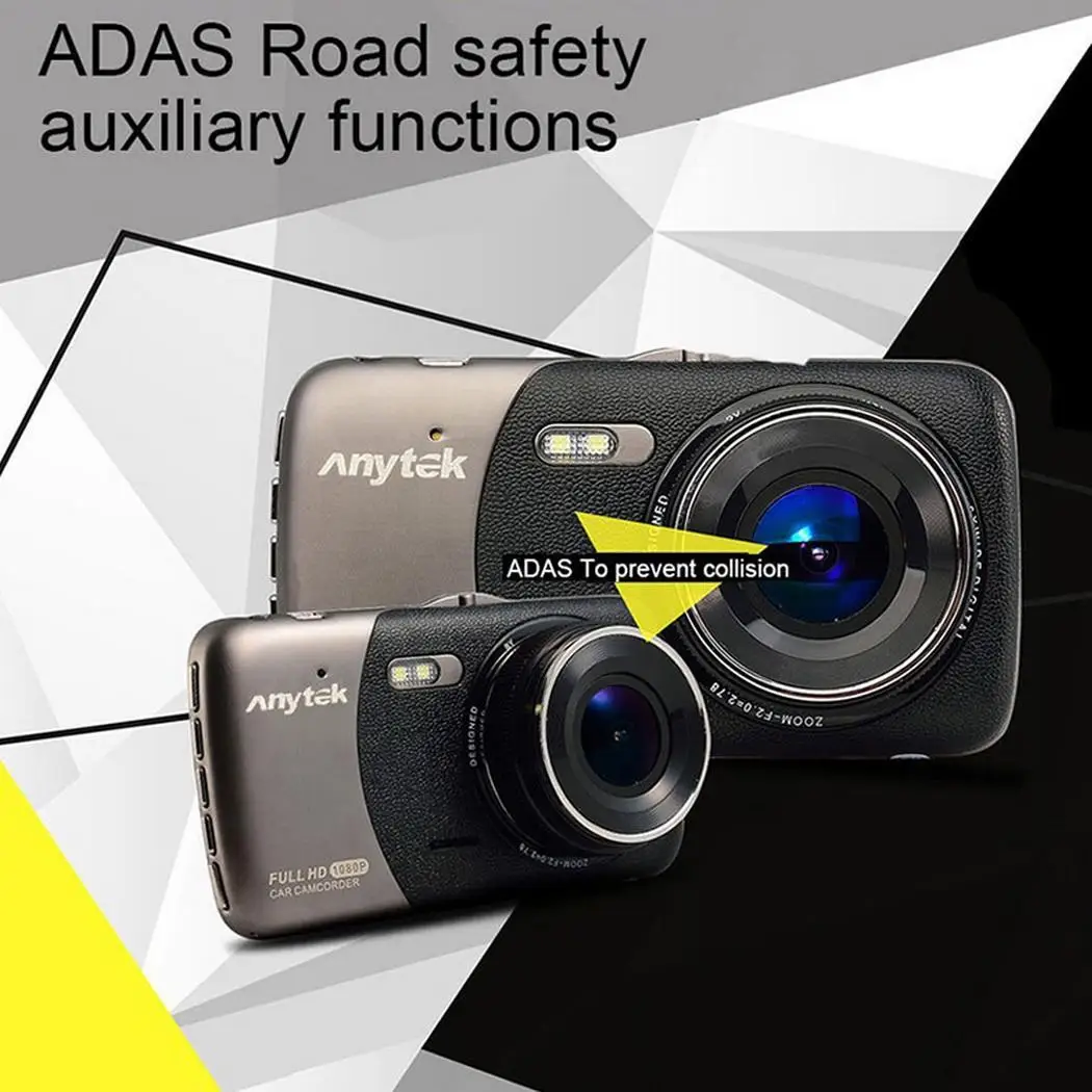 Автомобильная камера Anytek B50 4 0 &quotFHD 1080P Dash Cam Автомобильные видеорегистраторы с