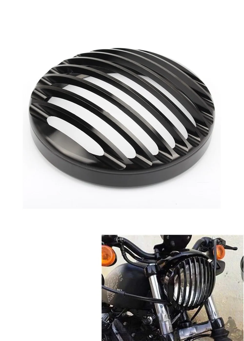 Алюминиевый сплав изготовленный на заказ крышка для гриля фары подходит Harley Davidson