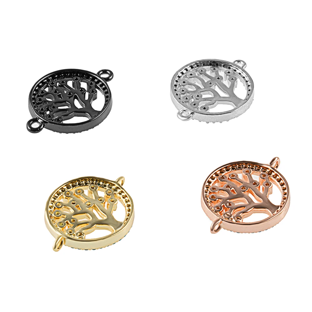 0 8 * 0.6in Дерево Счастья изысканный DIY Jewelry браслет решений аксессуары из латуни и