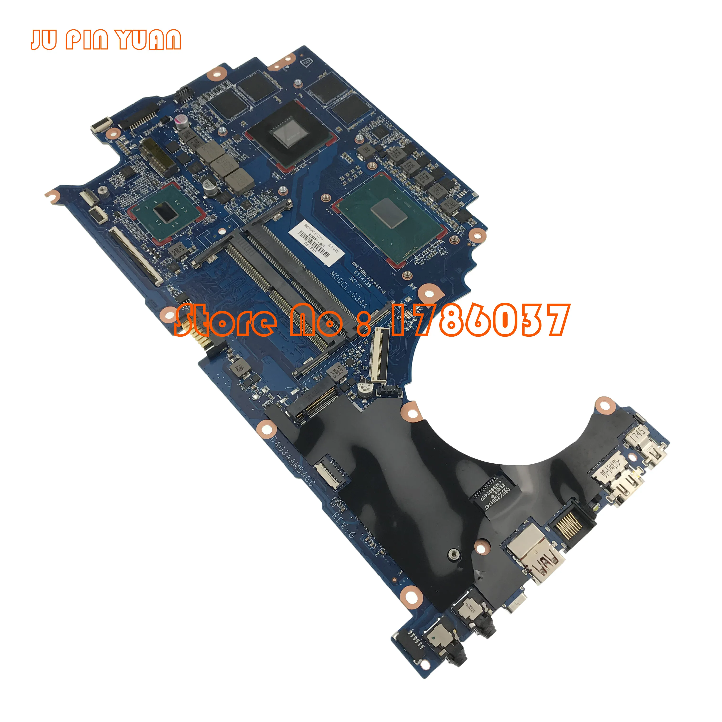 Preise 929481-001 929481-601 929481-501 DAG3AAMBAE0 Für HP Qmen TPN-Q194 15-CE 15T-CE Laptop Motherboard WithGTX1050Ti 4GB I7-7700HQ