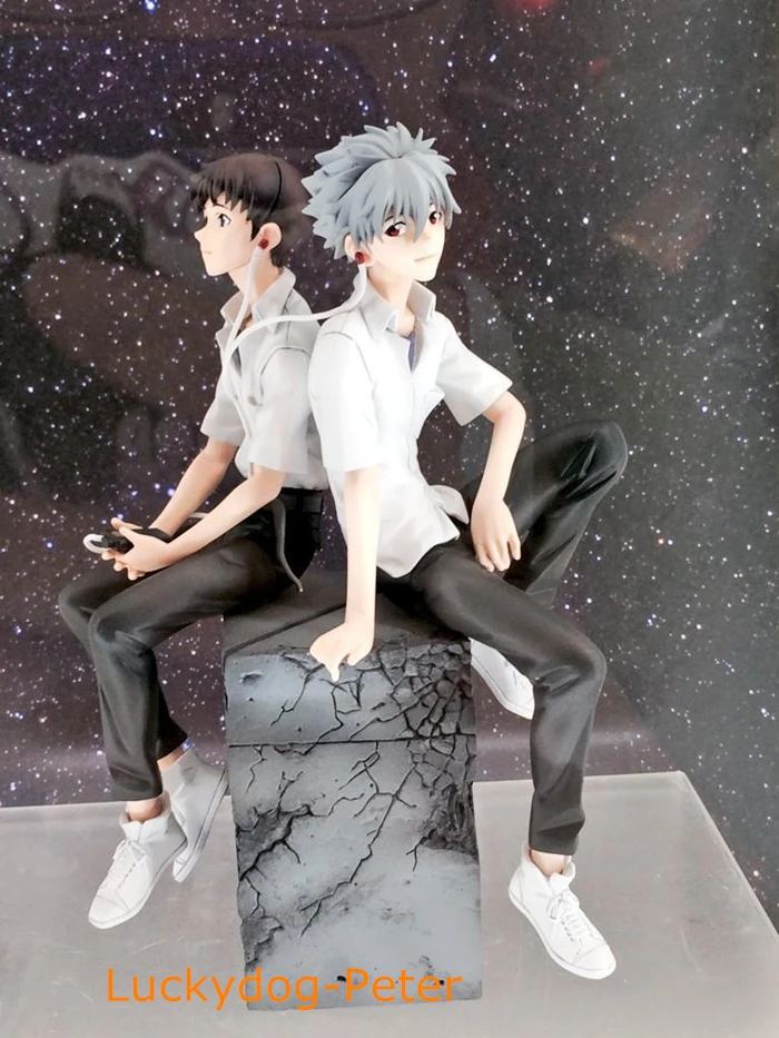 Evangelion экшн-фигурка 1/8 масштаб Dipinte Figura Sit Ver. Bambole Ikari Shinji &amp Nagisa Kaworu ПВХ Acgn Giocattoli |