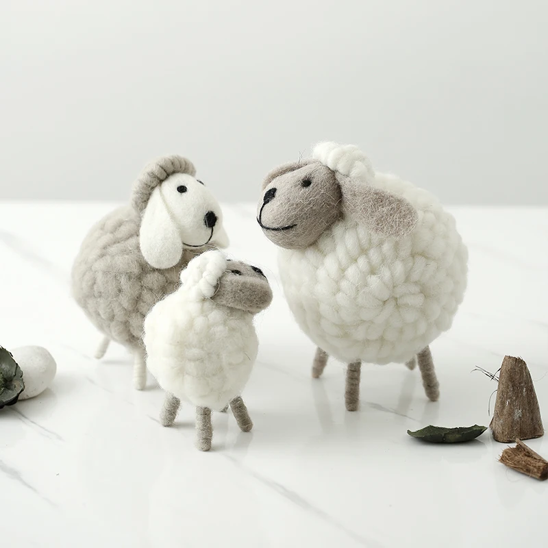 Newborn Photography Props Accessories Plush Sheep Doll Toy Studio Baby Photo Props European Style Home Furnishing Articles