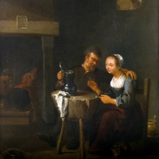 Интерьер отеля Mattheus van Helmont (1623 ca.1674 Фламандский) печать плакатов (18x24)|Таблички и
