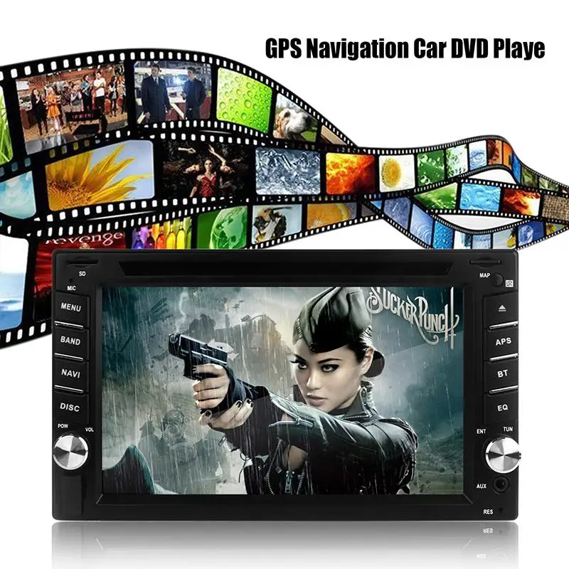 Автомобильный GPS навигатор HD 2DIN Bluetooth автомобильный стерео DVD плеер с сенсорным