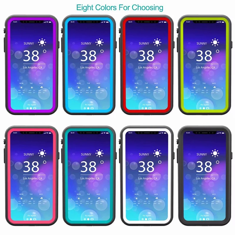 Водонепроницаемый Чехол IP68 для Apple iPhone XS Max XR X 360 полноразмерные Защитные чехлы