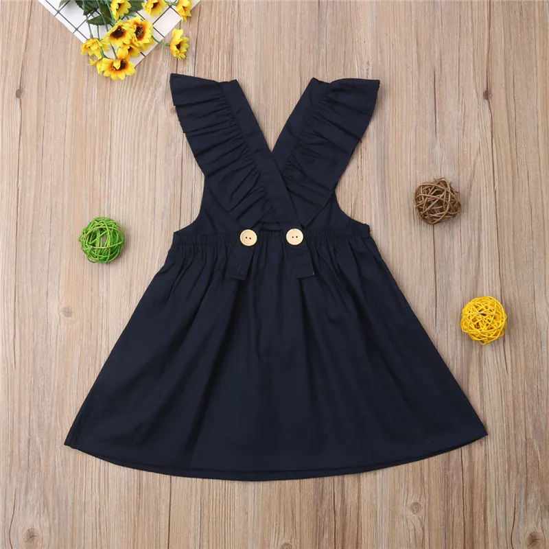 0-5Y Kids Toddler Baby Girl Dresses Solid ruffles fashion bebe girls cotton Princess Dress Pageant Party Tutu | Детская одежда и