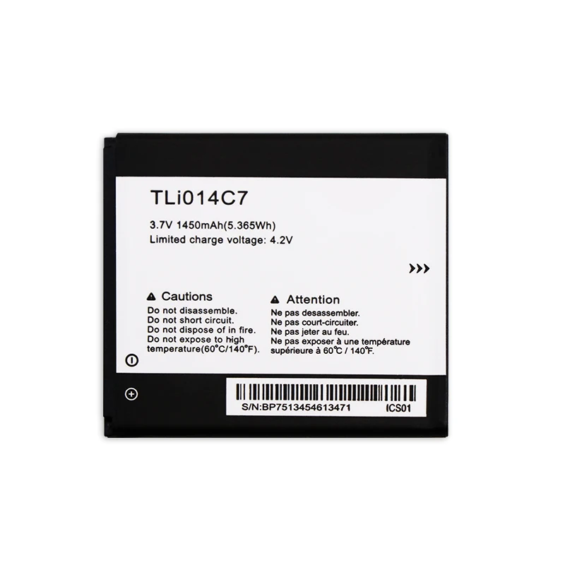 Аккумулятор TLi014C7 для ALCATEL onetouch Pixi First 4024D 4 0 дюйма 1ICP5/54/60 1450 мАч | Мобильные телефоны