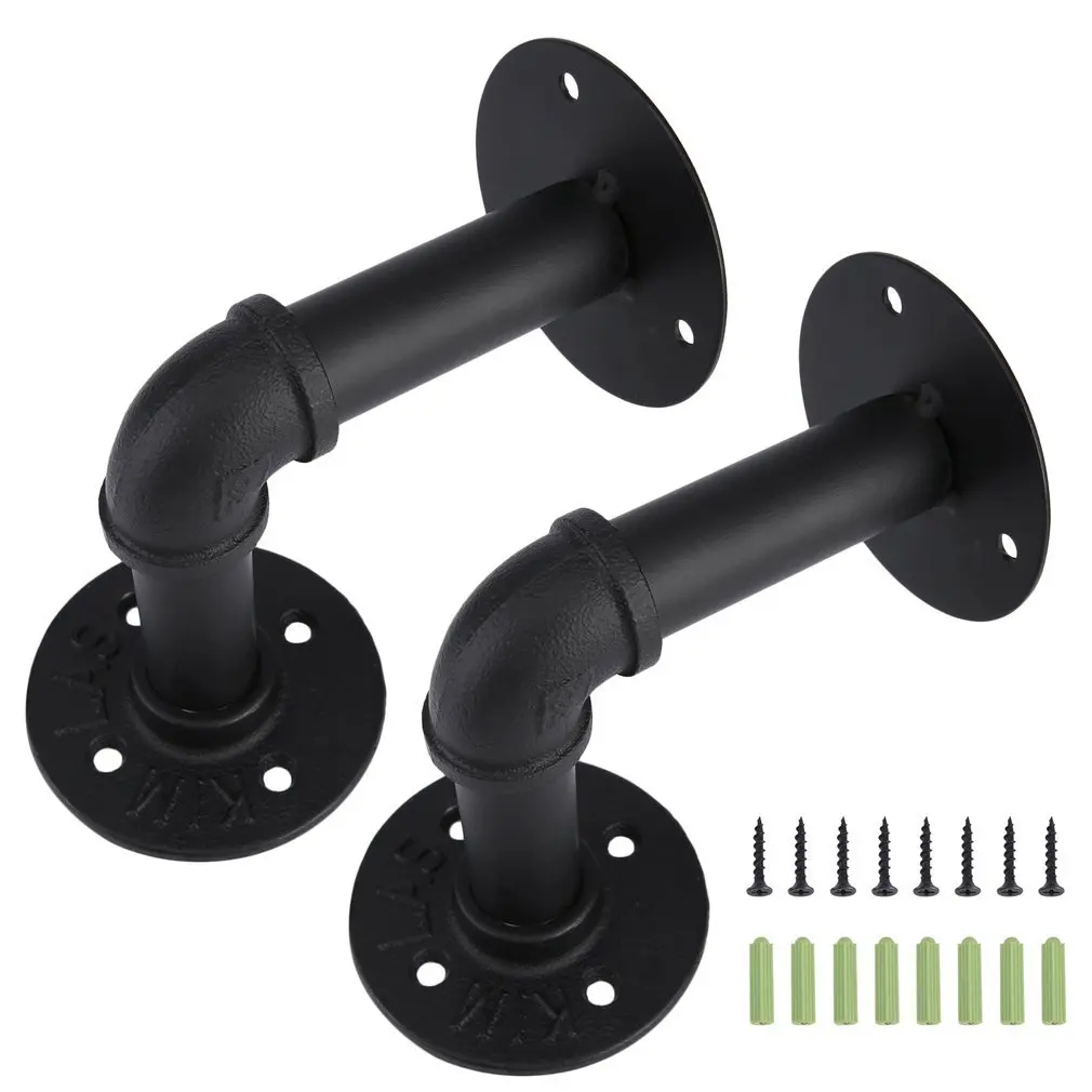 2 шт. железная полка с трубами доска настила держатель кронштейнов DIY для