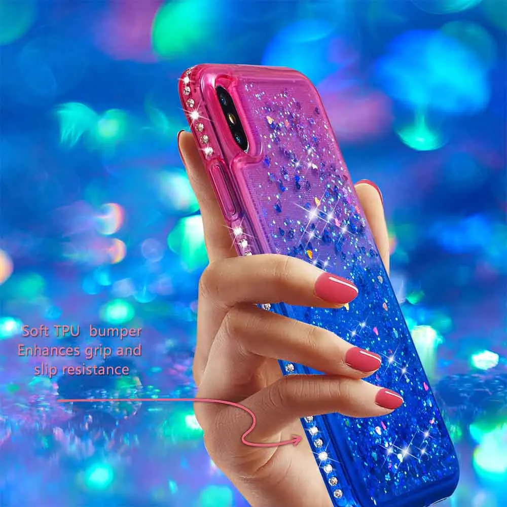 KISSCASE зыбучий песок чехол для телефона iPhone X XS Max XR градиент мягкий TPU 6 6S 7 8 Plus5 5S se Funda