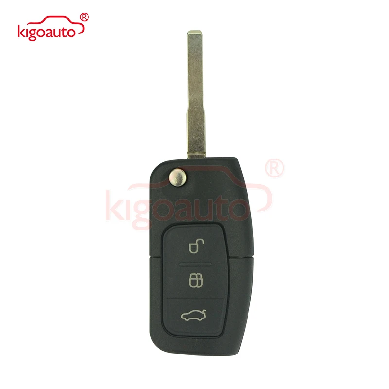 Kigoauto без чипа 3M5T15K601AB откидная Кнопка 3 кнопки HU101 434 МГц для Ford Focus Galaxy S max 2005 2012|Ключ