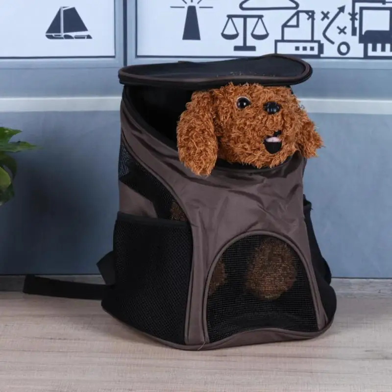 Собака сумки Pet рюкзак Портативный собака спереди дорожная сумка сетки голову