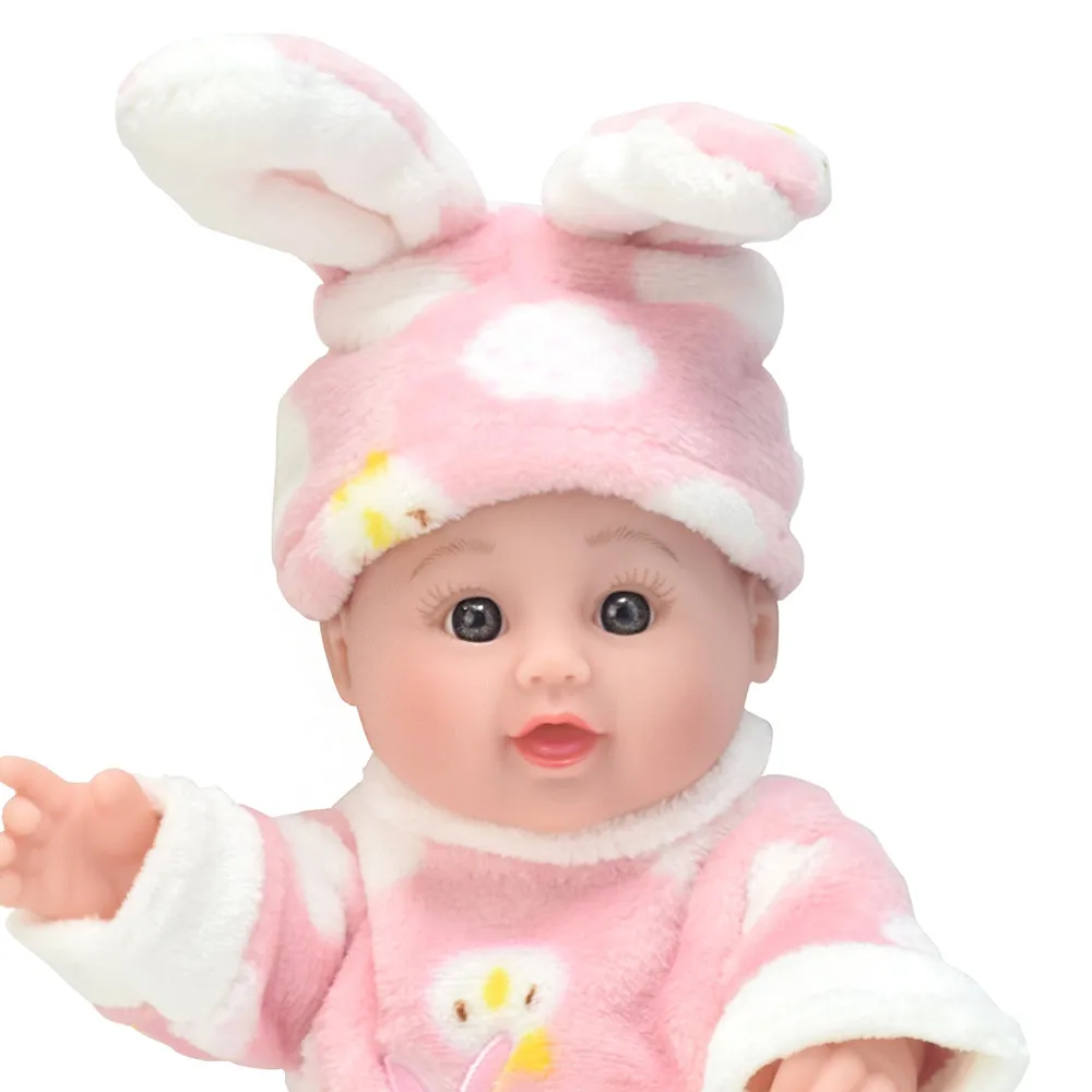 Кролик reborn baby dolls 12 дюймов модный силиконовый виниловый пупи игрушка boneca девочка