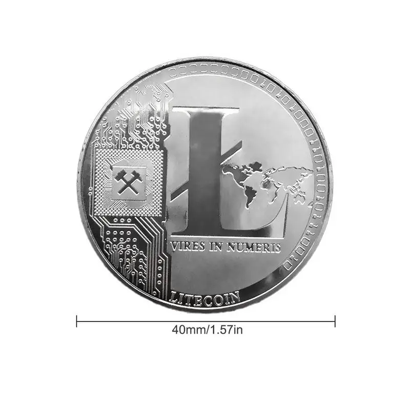 Litecoin позолоченная монета Bitcoin коллекционный подарок Wright virtual metal памятная